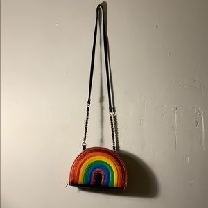 Rainbow crossbody purse